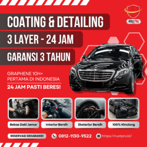 Tips Jual Mobil Bekas, Wajib Coba Rustpro Coating dan Detailing 24 Jam Beres!