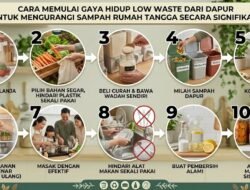 Cara Memulai Gaya Hidup Low Waste Dari Dapur Untuk Mengurangi Sampah Rumah Tangga Secara Signifikan