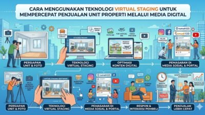 Cara Menggunakan Teknologi Virtual Staging Untuk Mempercepat Penjualan Unit Properti Melalui Media Digital